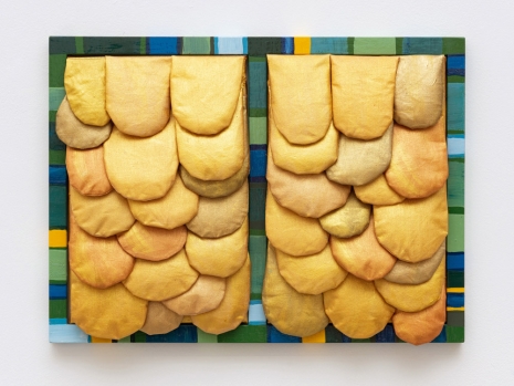 Leda Catunda, Dupla dourada (Double Golden), 2022 , Bortolami Gallery