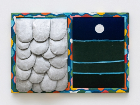 Leda Catunda, Paisagem com lua (Landscape with Moon), 2022 , Bortolami Gallery