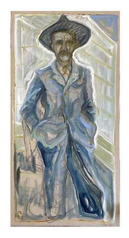 Billy Childish, portrait with hands in pockets, 2021 , Lehmann Maupin
