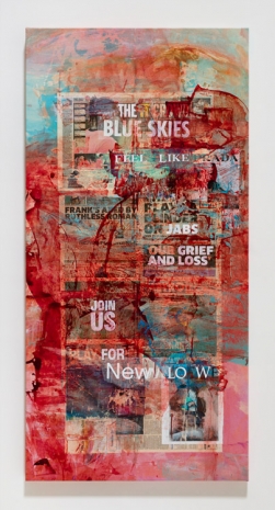 Mandy El-Sayegh , Piece Painting (Blue Skies), 2022 , Lehmann Maupin