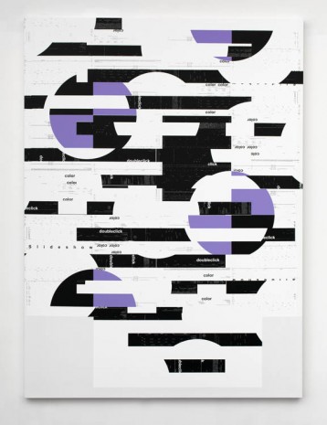 Michael Riedel, Untitled (Comb Horizontal), 2013, David Zwirner