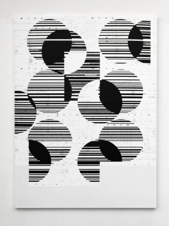 Michael Riedel, Untitled (Random Bars Horizontal), 2013, David Zwirner