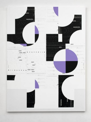 Michael Riedel, Untitled (Plus), 2013, David Zwirner
