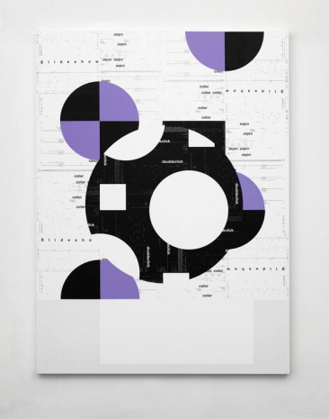 Michael Riedel, Untitled (Circle), 2013, David Zwirner