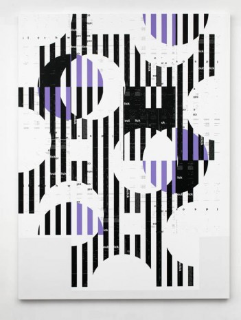Michael Riedel, Untitled (Comb Vertical), 2013, David Zwirner