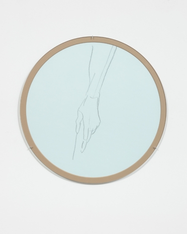 Cheyney Thompson, TouchTime [10, 13] // écorché, tondo, 2022, Andrew Kreps Gallery