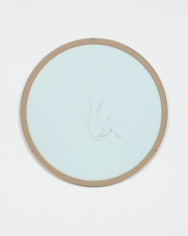 Cheyney Thompson, TouchTime [10, 3] // écorché, tondo, 2022, Andrew Kreps Gallery