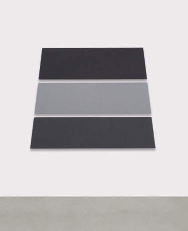 Alan Charlton, Trapezium in 3 Parts with 3 Greys, 2021 , A arte Invernizzi