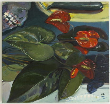 Johanna Freise , Ohne Titel (Stillleben mit Gurke), ca. 1997 - 2014 , Galerie Elisabeth & Klaus Thoman