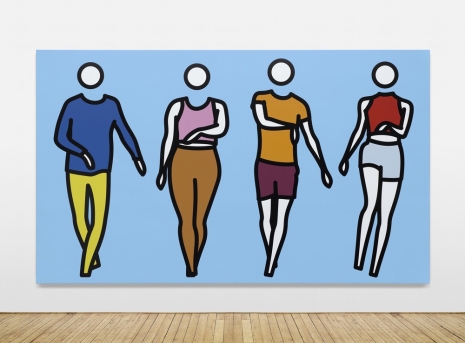 Julian Opie, Dance 4 step 1, 2022 , Lisson Gallery
