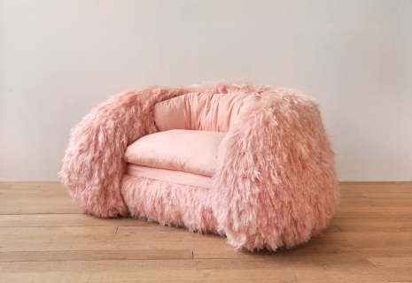 Fernando Laposse, Pink Furry Armchair, 2022 , Friedman Benda