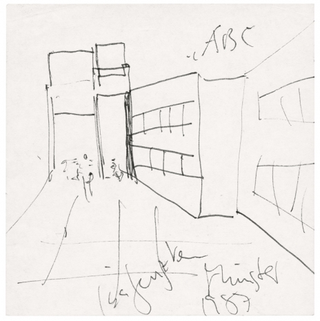 Isa Genzken, Sketch for ‘ABC’, Münster, 1987, Galerie Buchholz