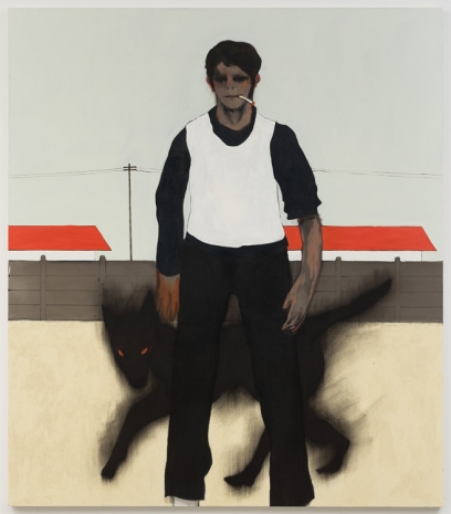 Francisco Rodríguez, Man with Dog, 2022, WHITE SPACE