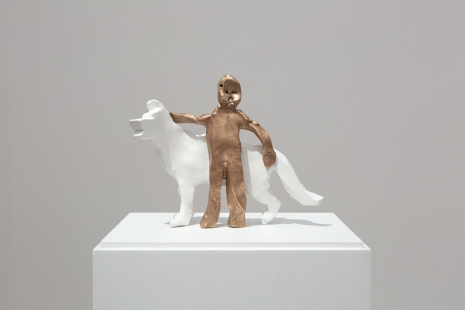 Valentin Carron, Kid and dog, 2022, kamel mennour