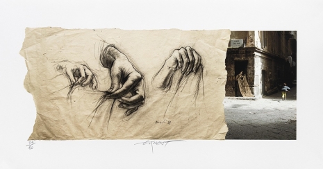 Ernest Pignon-Ernest, Lenzuelo, Naples, 2022 , Galerie Lelong & Co.