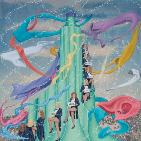 Jim Shaw,    JIM SHAW Down By the Old Maelstrom (where I split in two), 2022 , Gagosian