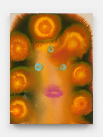 Aaron Johnson, Flowers in her Hair (Orange), 2022 , Almine Rech