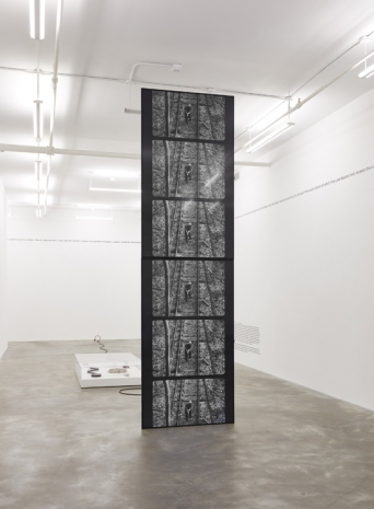 Simon Starling, Gauge (400 ft of Abandoned Railway Track / 400 ft of Extruded Silver / 400 ft of Film), 2021, Casey Kaplan
