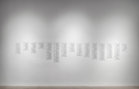 Andrea Fraser, This meeting is being recorded: Rehearsal script draft 11, table 8, 2021/2022 , Marian Goodman Gallery