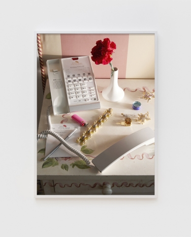 Roe Ethridge, Desk in room 401 at The Chesterfield, Palm Beach, 2022 , Andrew Kreps Gallery