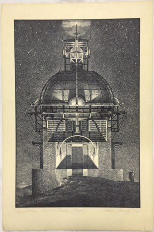 Lebbeus Woods, Epicyclarium (Entrance Elevation - Night), 1984 , Friedman Benda
