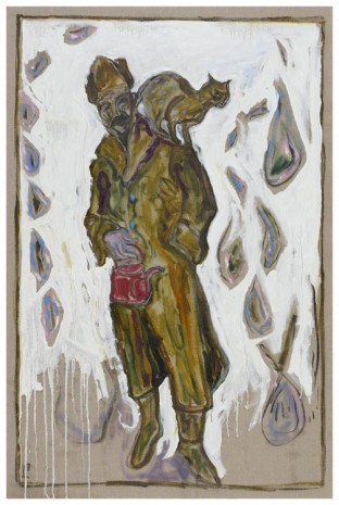 Billy Childish, Self Portrait with Kettle and Cat, 2012, China Art Objects Galleries