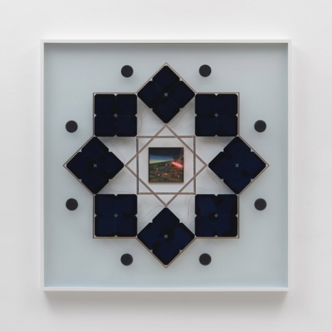 Haroon Mirza, Illuminated Tea Ceremony (Solar Cell Circuit Composition 21), 2023, Lisson Gallery