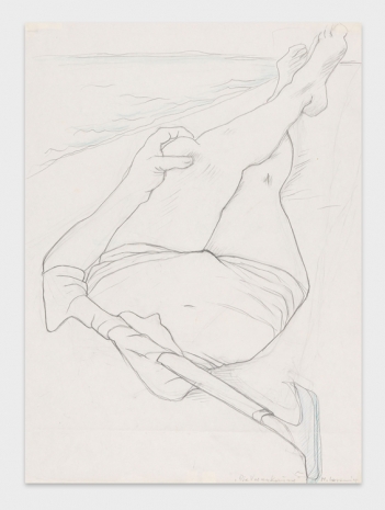 Maria Lassnig , Die Verankerung, 1972 , Petzel Gallery