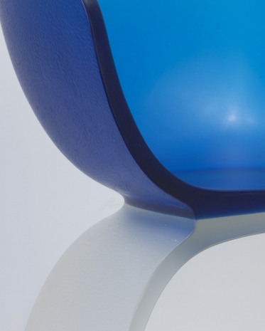 Marc Newson, Blue Glass Chair, 2017, Gagosian