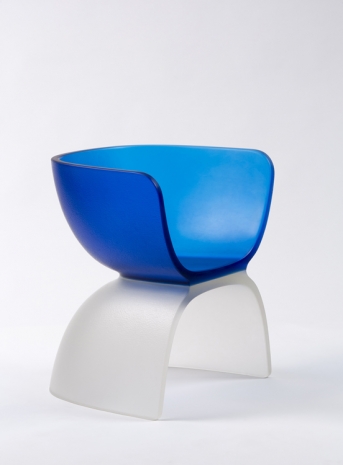 Marc Newson, Blue Glass Chair, 2017, Gagosian