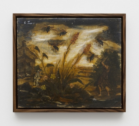 Luigi Zuccheri, Untitled (Paesaggio con erbe spontanee, insetti e figure umane), 1955-1960 , STANDARD (OSLO)