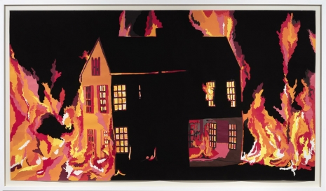 Francesca Gabbiani , Badlands (Dollhouse on fire), 2012 , Monica De Cardenas