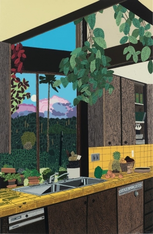 Jonas Wood , Kitchen Interior, 2022 , Gagosian