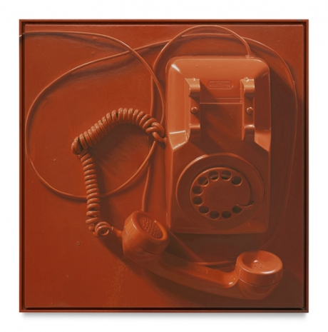 Paul Sietsema, Red phone painting, 2022 , Matthew Marks Gallery