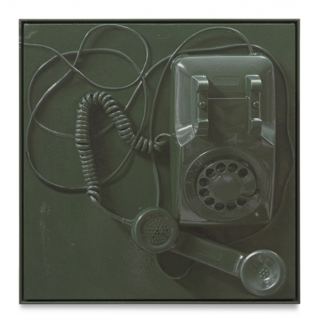 Paul Sietsema, Green phone painting, 2022 , Matthew Marks Gallery