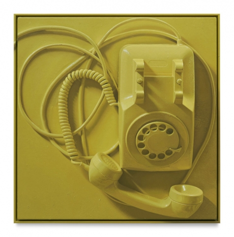 Paul Sietsema, Yellow phone painting, 2022 , Matthew Marks Gallery