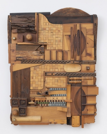 Noah Purifoy, Wooden Tile, 1988 , Tilton Gallery