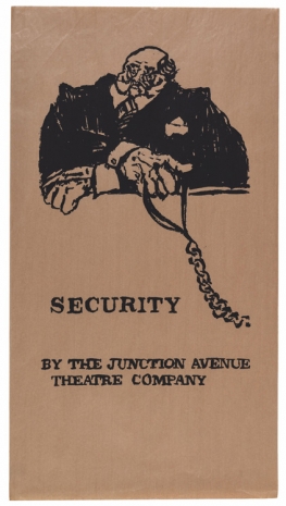 William Kentridge, Security-By the Junction Avenue Theatre Company (1 State), 1979, Marian Goodman Gallery