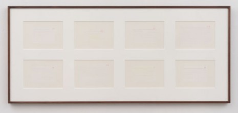 Amalia Pica, Incomplete Archive of Record Cards (23, 35, 36, 43, 51, 53, 67, 68), 2011, Marc Foxx (closed)