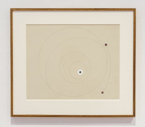 Marlow Moss , Untitled (Red, green and white circles), c.1940s , The Mayor Gallery