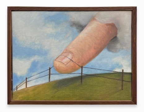 Eric McHenry, God and the Electric Fence, 2023 , Praz-Delavallade
