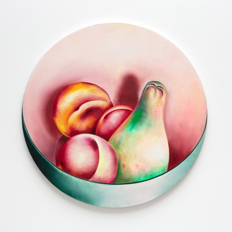 Pablo Benzo, Basket with pear and peaches, 2023 , Steve Turner