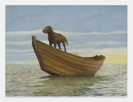 Sean Landers, Sunset Dog, 2022 , Petzel Gallery