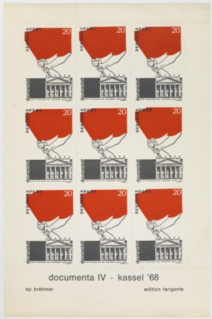 KP Brehmer, Documenta-Block [Documenta souvenir sheet], 1968 , Petzel Gallery