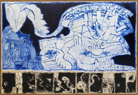 Pierre Alechinsky , Dotremont dans sa nuit Lapone, 1981-2022 , Galerie Lelong & Co.