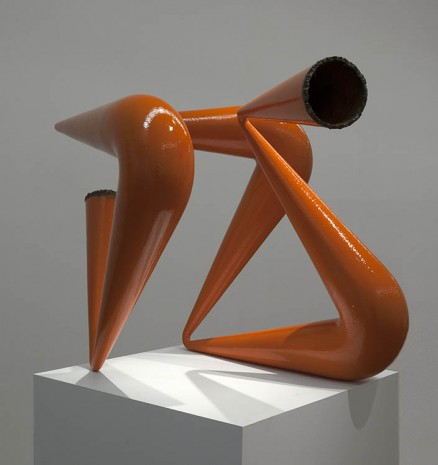 James Angus, Orange Pipe Compression (Detail), 2012, Roslyn Oxley9 Gallery