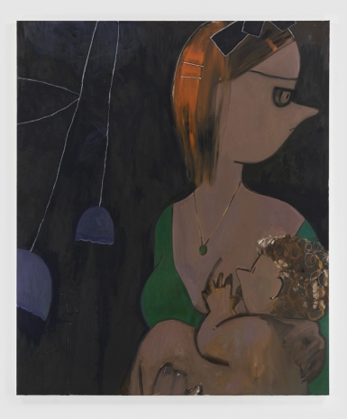 Ellen Berkenblit, Green Charm, 2023 , Anton Kern Gallery