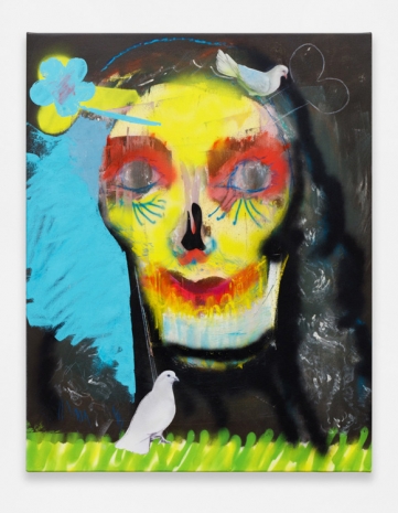 Alessandro Pessoli, Reborn skull #6, 2022 , Anton Kern Gallery
