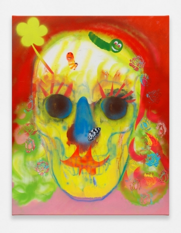 Alessandro Pessoli, Reborn skull #3, 2022 , Anton Kern Gallery