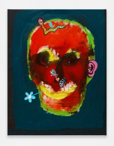 Alessandro Pessoli, Reborn skull #5, 2022 , Anton Kern Gallery